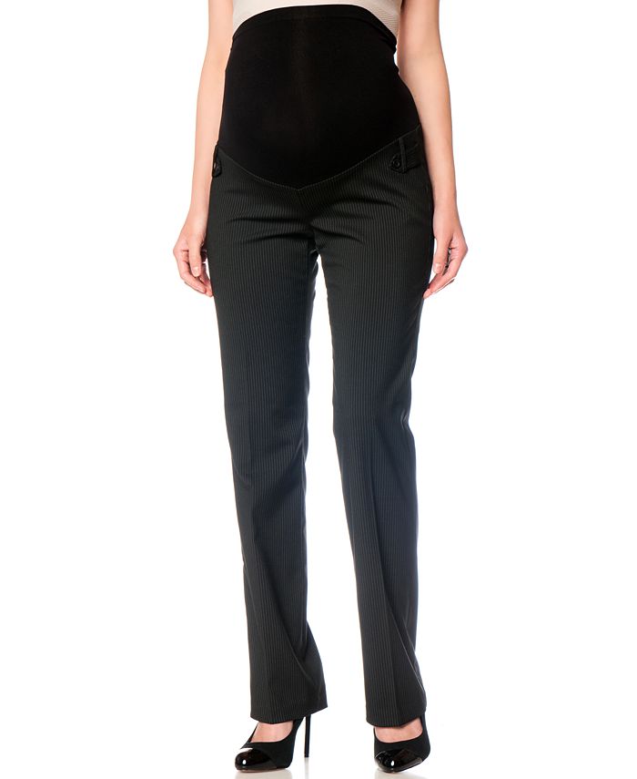 Motherhood Maternity StraightLeg Pinstripe Dress Pants Macy's