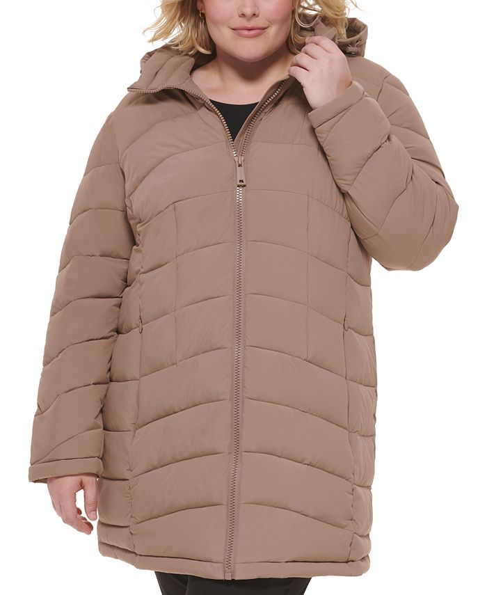 Calvin Klein Plus Size Hooded Packable Puffer Coat, Created for Macy's &  Reviews - Coats & Jackets - Plus Sizes - Macy's