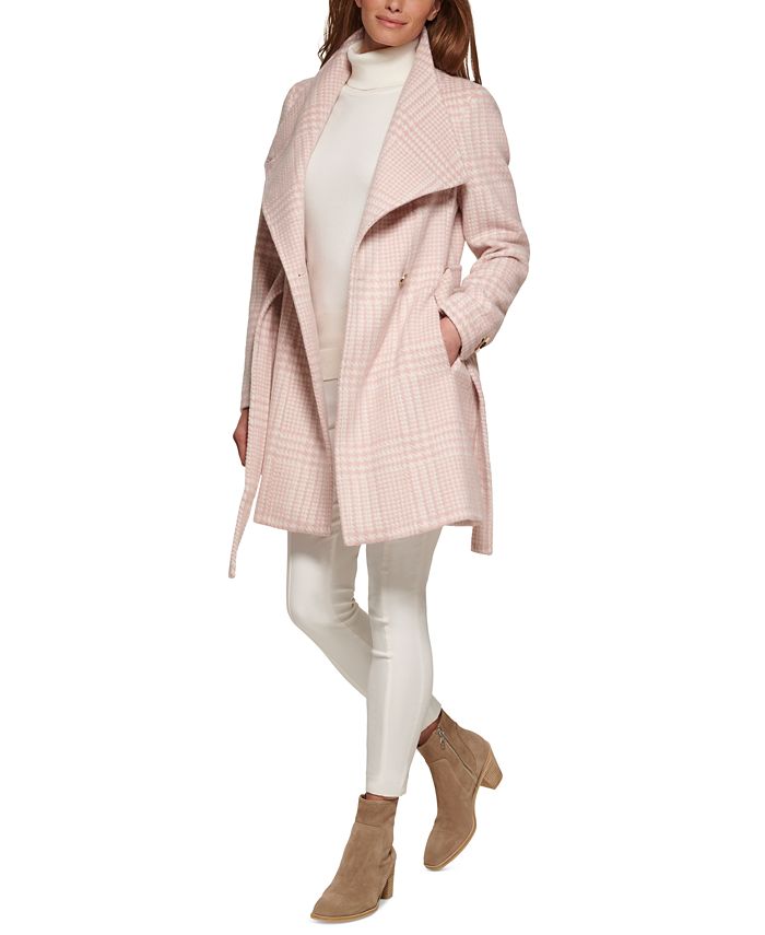 In hoeveelheid Ik heb een contract gemaakt Arthur Calvin Klein Women's Asymmetrical Belted Wrap Coat, Created for Macy's &  Reviews - Coats & Jackets - Women - Macy's