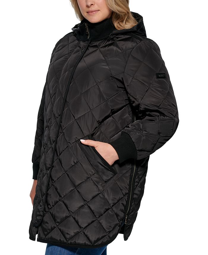 dkny plus size coats