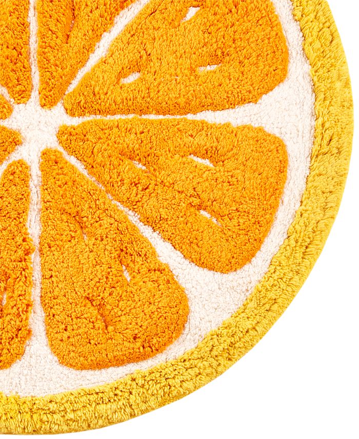 Whim by Martha Stewart Lemon Bath Rug, 24" x 24", Created for Macy's