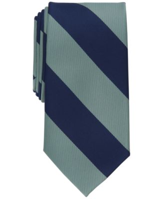 Club Room Mens Stripe Tie Dark Green Size Regular