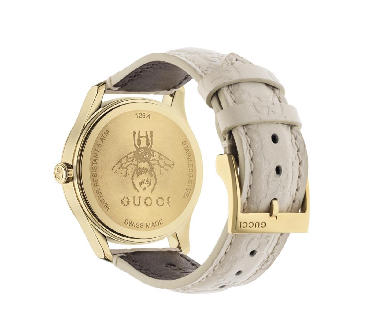 Shop Gucci Unisex Swiss G-timeless Mystic White Leather Strap Watch 38mm In No Color