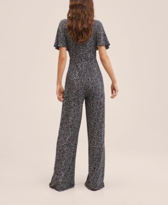 MANGO Women's Floral Print Jumpsuit