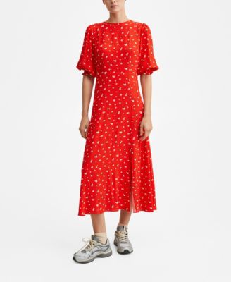 MANGO Women's Flower Print Dress - Macy's