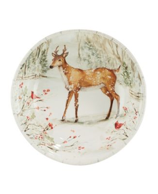 Winter's Walk 4 Piece Dinner Plate Set