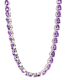 Amethyst 18" Statement Necklace (34 ct. t.w.) in Sterling Silver (Also in Blue Topaz)