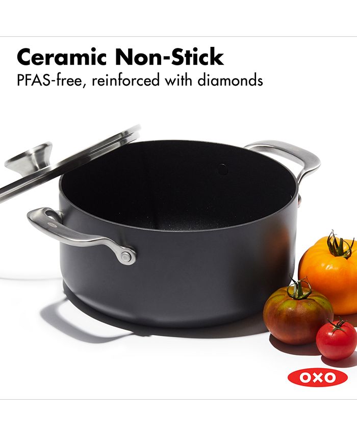 OXO Professional HA Ceramic Nonstick 5Qt. Stock Pot & Lid Macy's