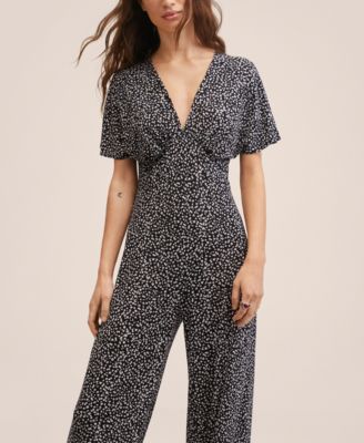 MANGO Women's Floral Print Jumpsuit