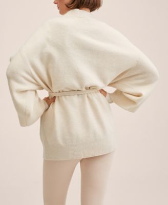 Women's Knitted Cardigan with Belt