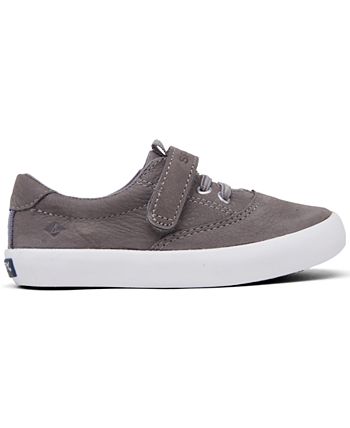 New Kids Sperry Spinnaker Washable Gray Washable Canvas Boat Sneakers Shoes 2 Y