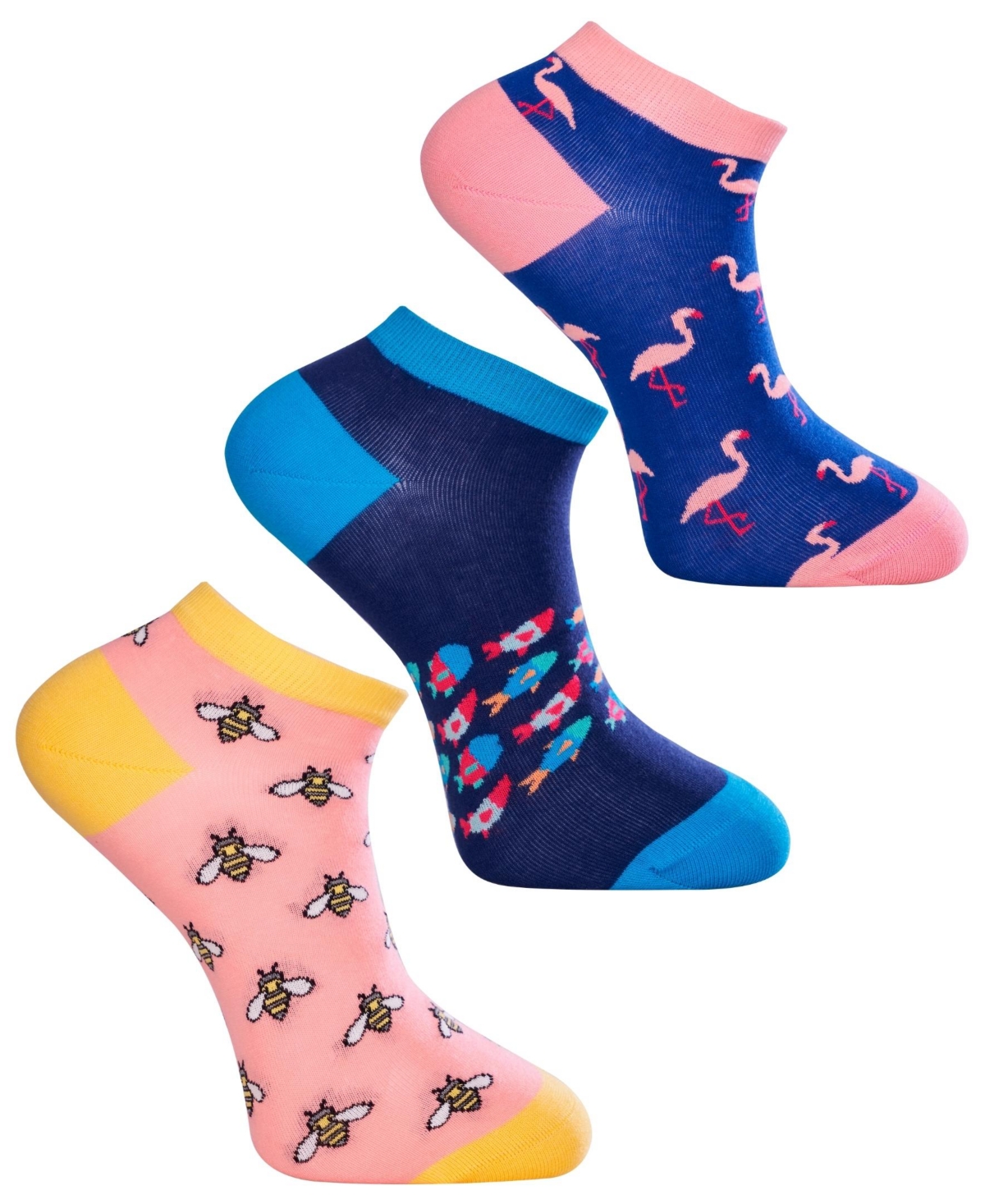 Love Sock Company Mens Novelty Ankle Socks, Pack of 3