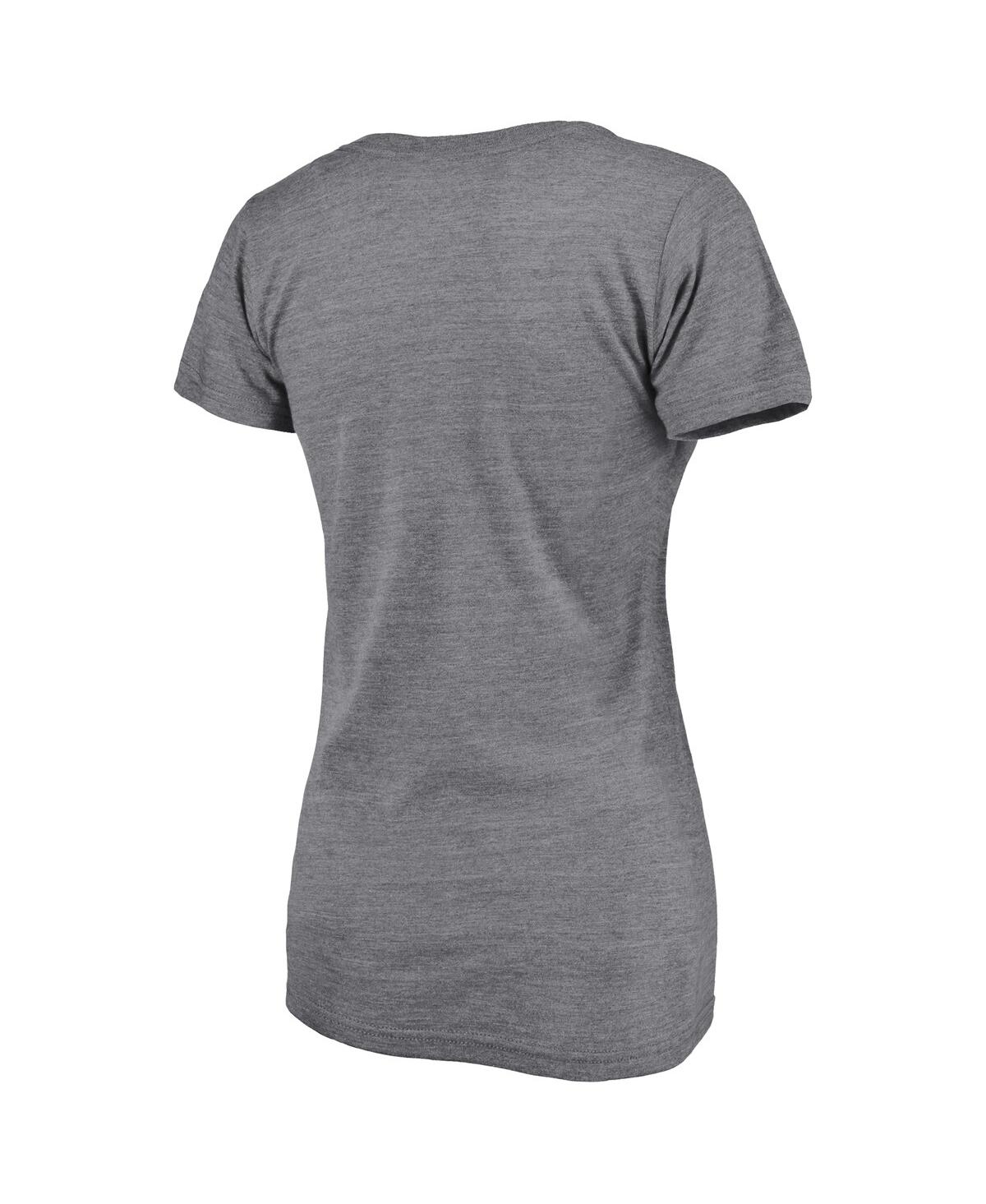 Fanatics Branded Heathered Gray Colorado Avalanche 2022 Western Conference Champions Line Shift V-ne In Heathered Gray