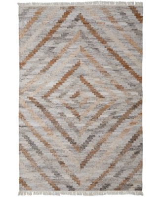 Simply Woven Elstow R0724 Area Rug In Tan,gray