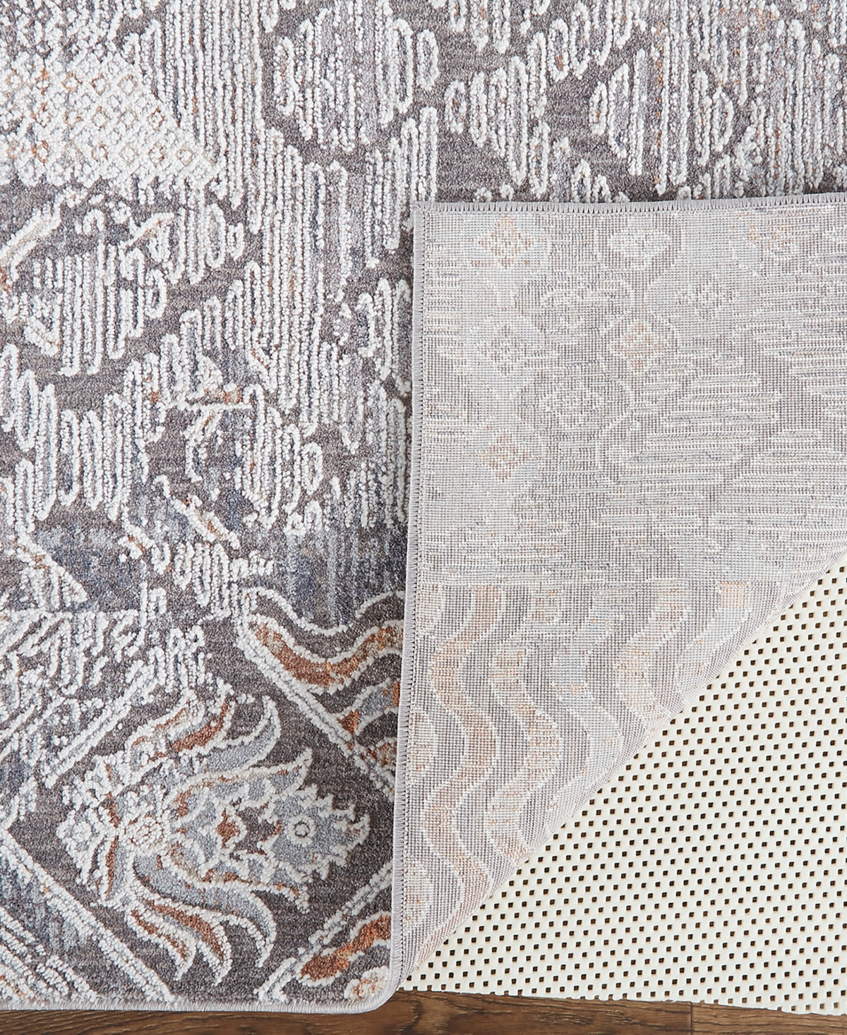 Feizy Francisco R39GG Area Rug - Gray