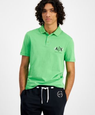 A|X Armani Exchange - Men's Green Logo Polo Shirt