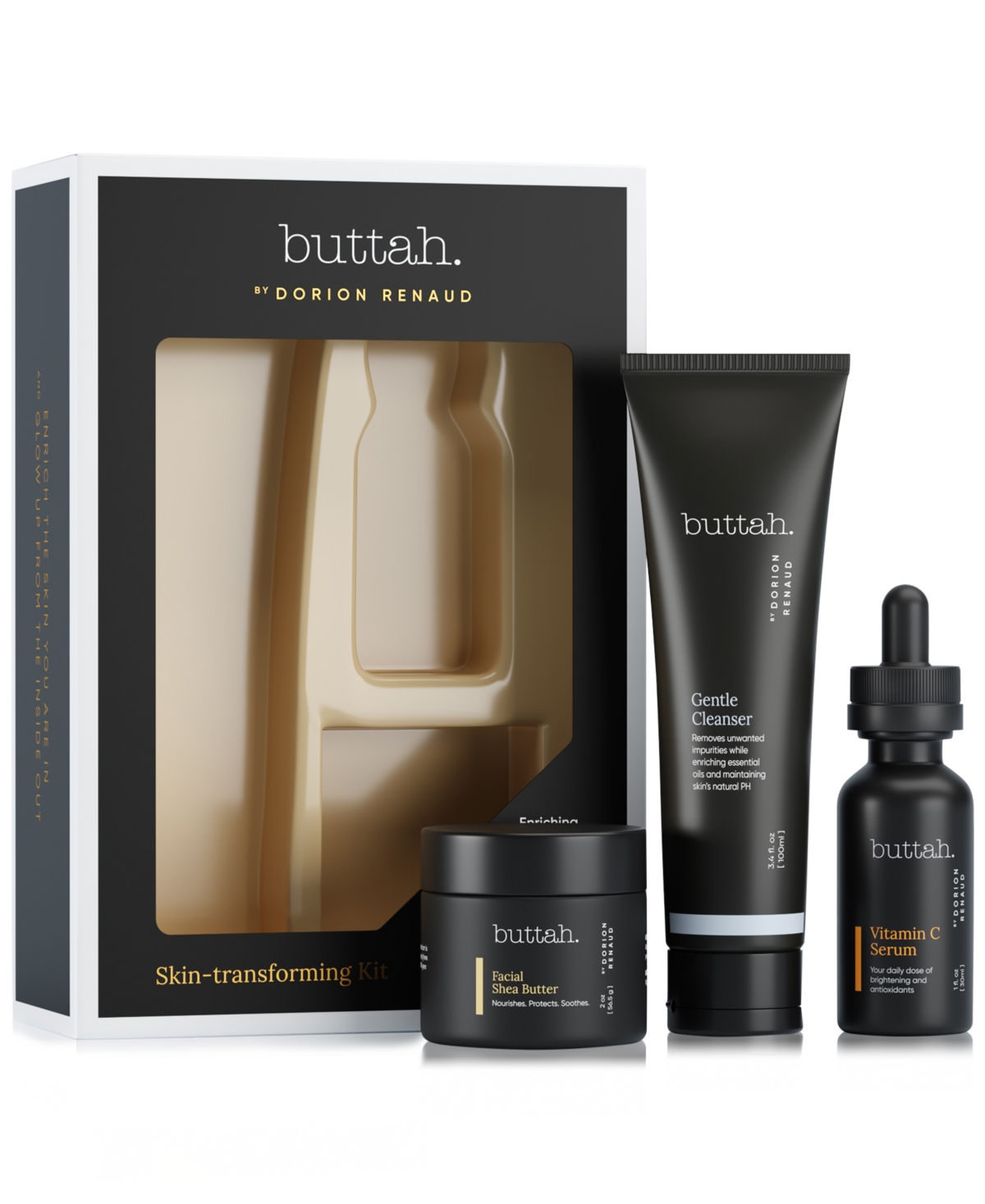 Buttah Skin 3-pc. Skin Transforming Kit With Facial Shea Butter In Multi,none