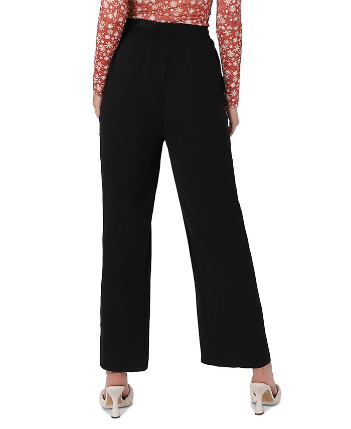Black Tape Women's WideLeg Satin Pants Macy's