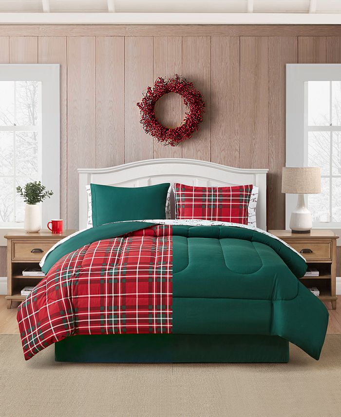 Mytex Happy Holiday 8Pc. Queen Comforter Set, Created For Macy's Macy's