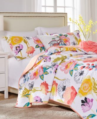 Watercolor Dream 3-Pc. Quilt Set, Full/Queen