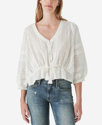 Lucky brand white top on sale