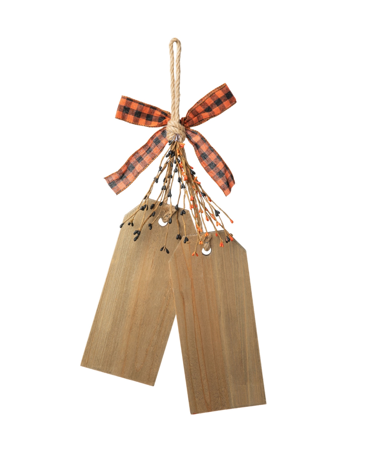 Glitzhome Halloween Wooden Doorknob Hanging Decor,