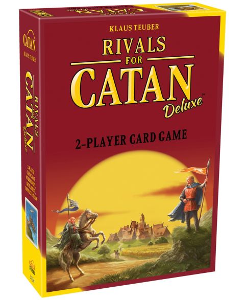 Детские карточные игры Rivals for Catan Deluxe 2-Player Strategy Card Game, 198-Piece, Ages 10+