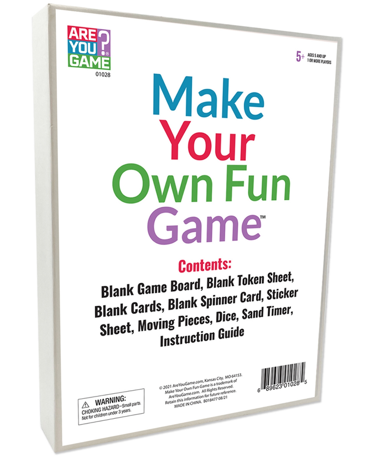 Areyougame Kids' Make Your Own Fun Game Set, 64 Piece In Multi