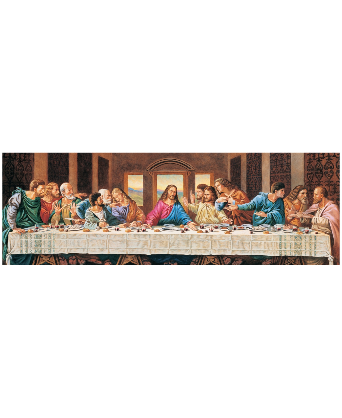 Masterpieces Puzzles The Last Supper Panorama Puzzle Set, 1000 Piece In Multi