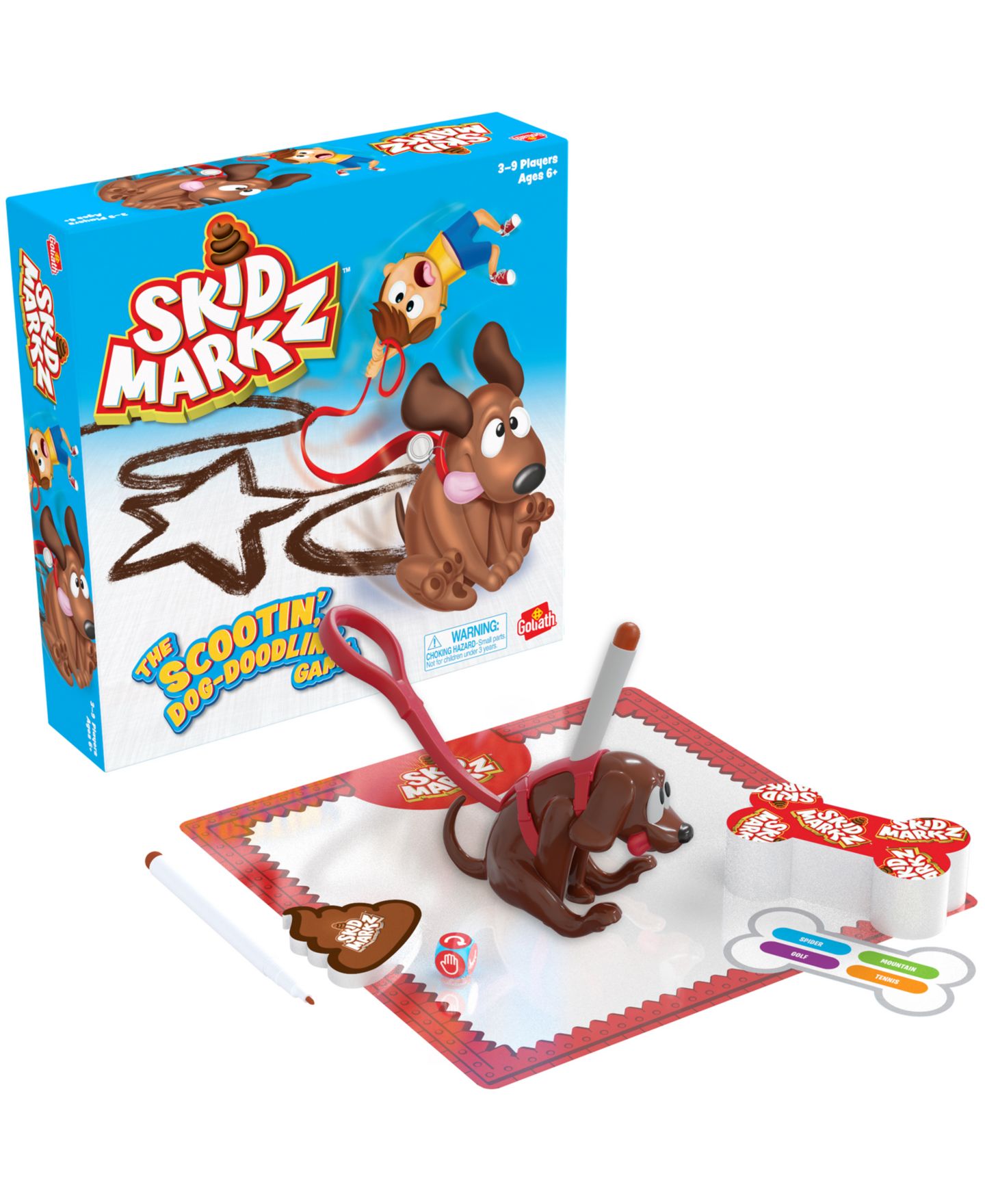 Детские настольные игры Goliath The Scootin' Dog-Doodlin' Game 142-Piece Drawing Board Game, Ages 6+ — фото 2