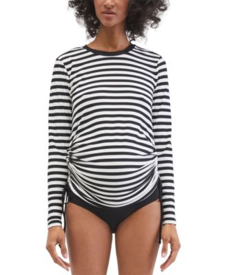 Motherhood Maternity Beach Bump Long Sleeve Maternity UPF 50 Swim Top Macy s