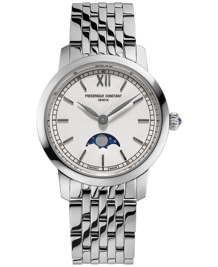 Frederique Constant Women s Swiss Slimline Moonphase Stainless