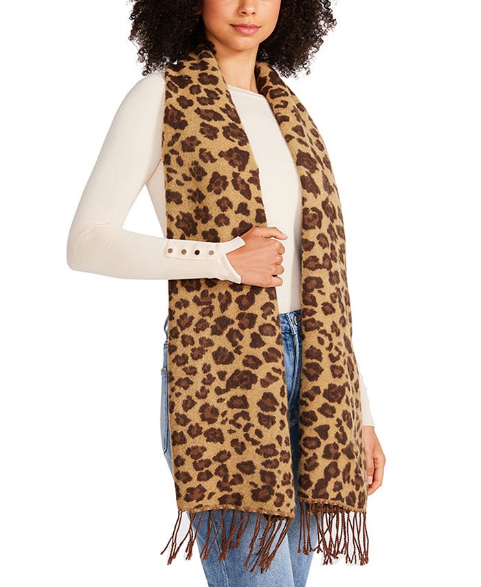Striped Scarf + A Touch Of Leopard For Fall