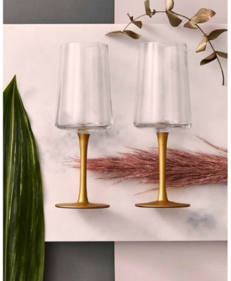 Creatures of Curiosity Stem Wine Glasses Set, 2 Pieces