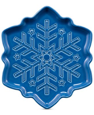 3 FIESTA on sale SNOWFLAKE SHAPED PLATES