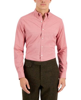 slim fit dress slacks Club Room Mens Slim-Fit Pinpoint Dress Shirt 18 1/2 34/35/Light Blue
