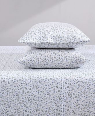 Laura Ashley Bramble Vine Cotton Sateen 4-Pc. Sheet Set, King