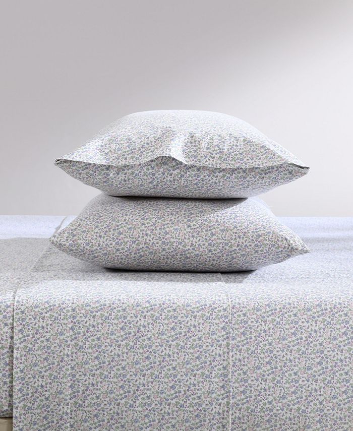 Laura Ashley Emogene Cotton Percale 3Pc. Sheet Set, Twin XL Macy's