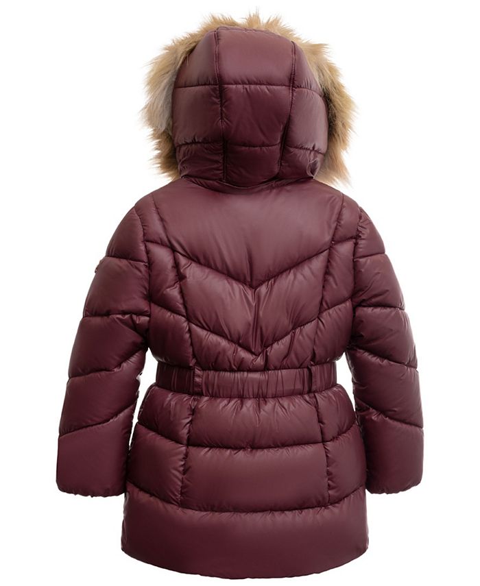 Michael Kors Toddler Girls Heavy Weight Belted Jacket & Reviews Coats & Jackets Kids Macy's