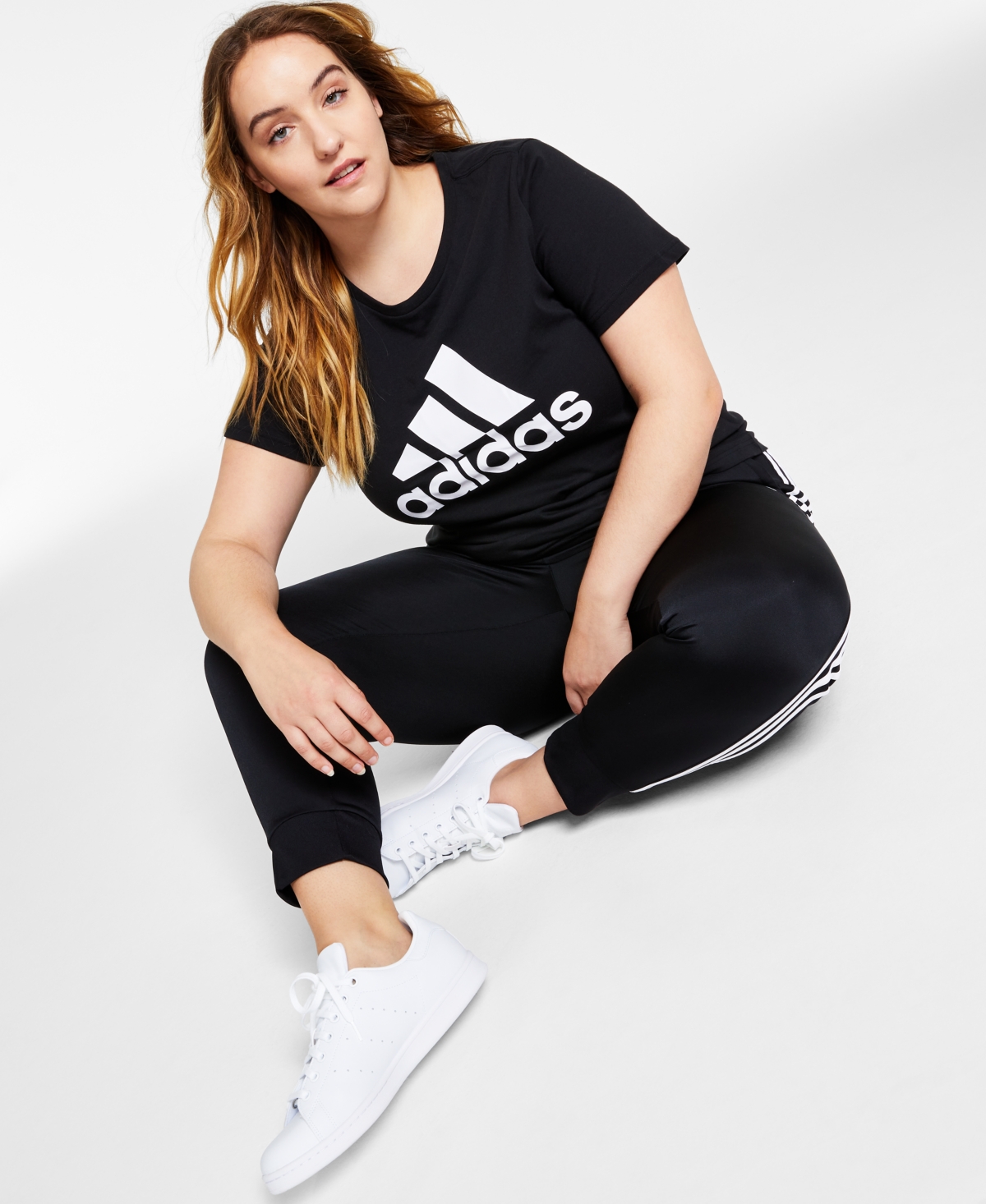 adidas Women's Essentials Logo Cotton T-Shirt, Xs-4X -white