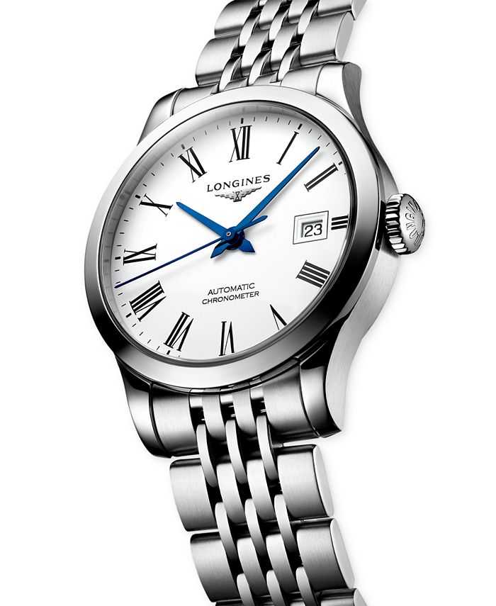 Longines - Women's Swiss Automatic Chronometer Record Stainless Steel Bracelet Watch 30mm