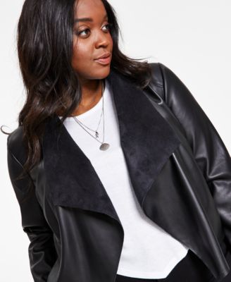 macys petite leather jackets