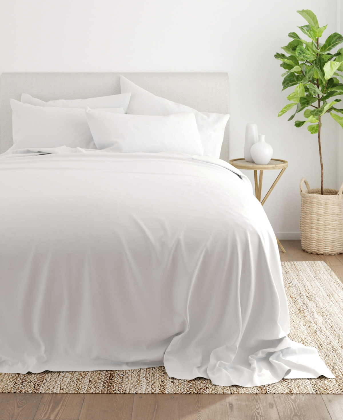 Solids in Style by The Home Collection 6 Piece Bed Sheet Set,