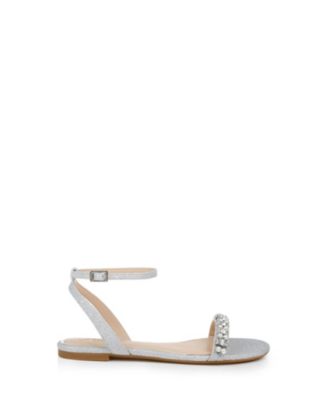 Women's Daria Rhinestone Embellished Evening Flat Sandals