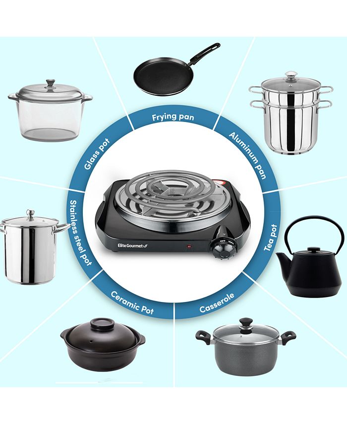 Elite Gourmet SingleCoiled Electric Burner Hot Plate Macy's