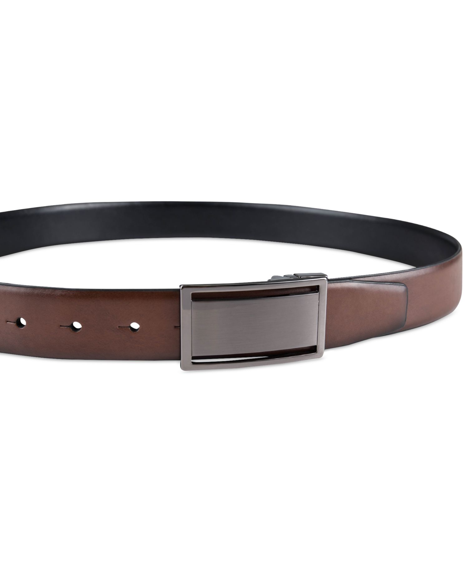 Men's Reversible Cut-Out Plaque Belt
