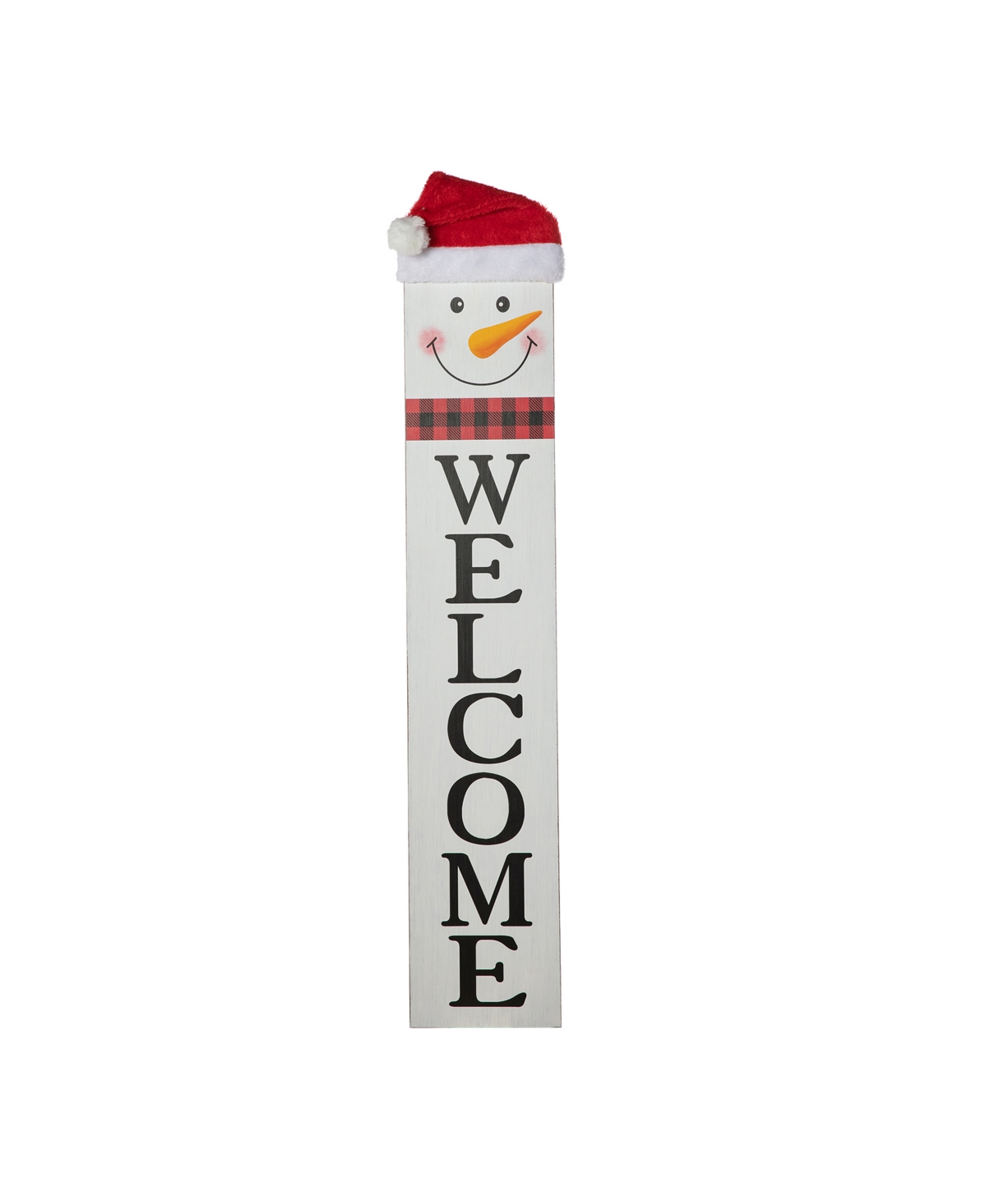 42.5" Reversible Wooden Hohoho and Snowman Porch Sign - Multi