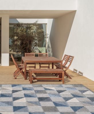 Calla 6923 6'7" x 9' Outdoor Area Rug