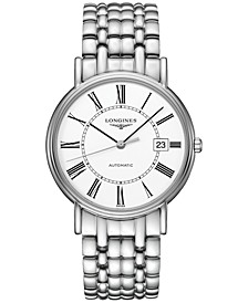 Women's Swiss Automatic Présence Stainless Steel Bracelet Watch 38mm