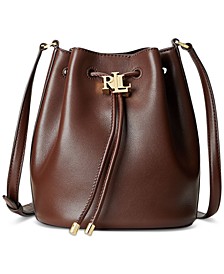 Ralph Lauren Leather Medium Andie Drawstring Bag